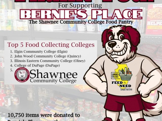 Shawnee Community Colleges Finishes in Top 5 Food Collecting Illinois Community Colleges for Second Straight Year